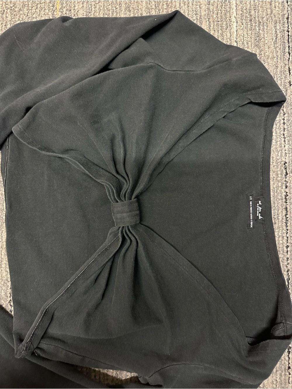 Urban Outfitters Black Twist-Front Long Sleeve Top - Picture 2 of 3